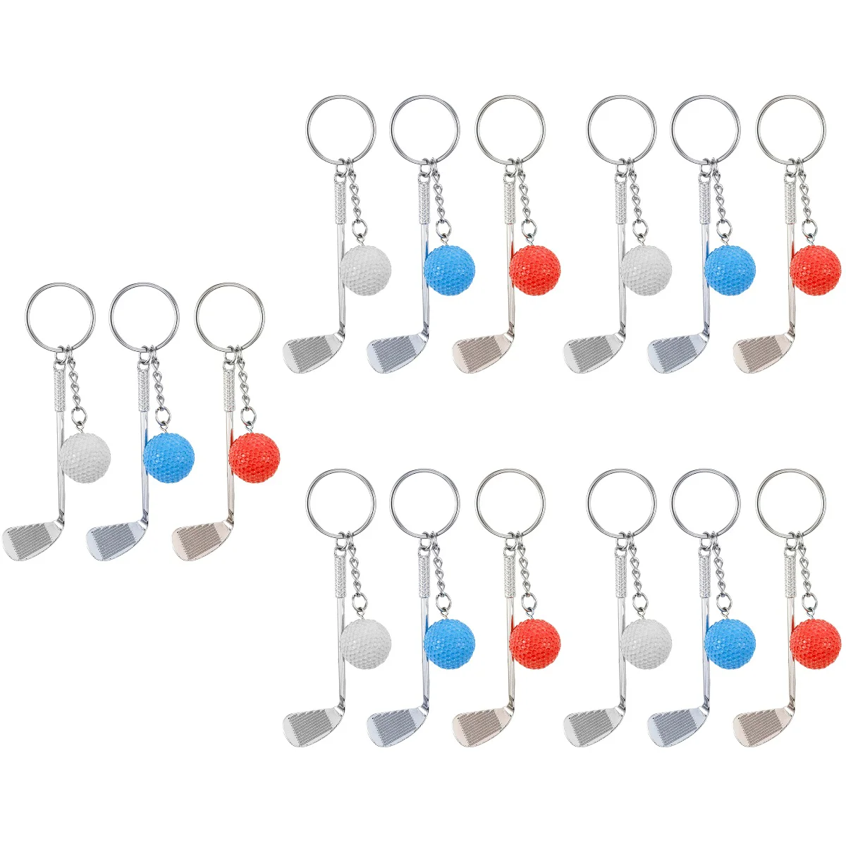 

pcs Keychain Golf Pole Keychain Creative Keychains Sports Party Favors