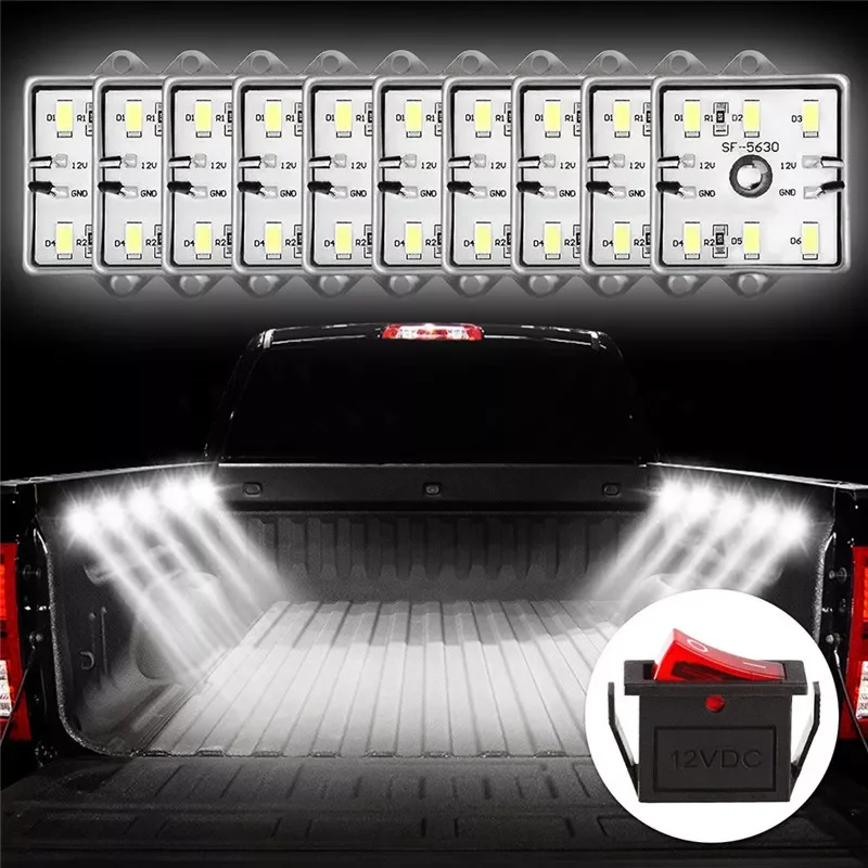 

60 LED 12V 5730 SMD Low Consumption High Bright Cargo Camper RV Interior Light Trailer Boat Lamp Ceiling For Car Van#292140