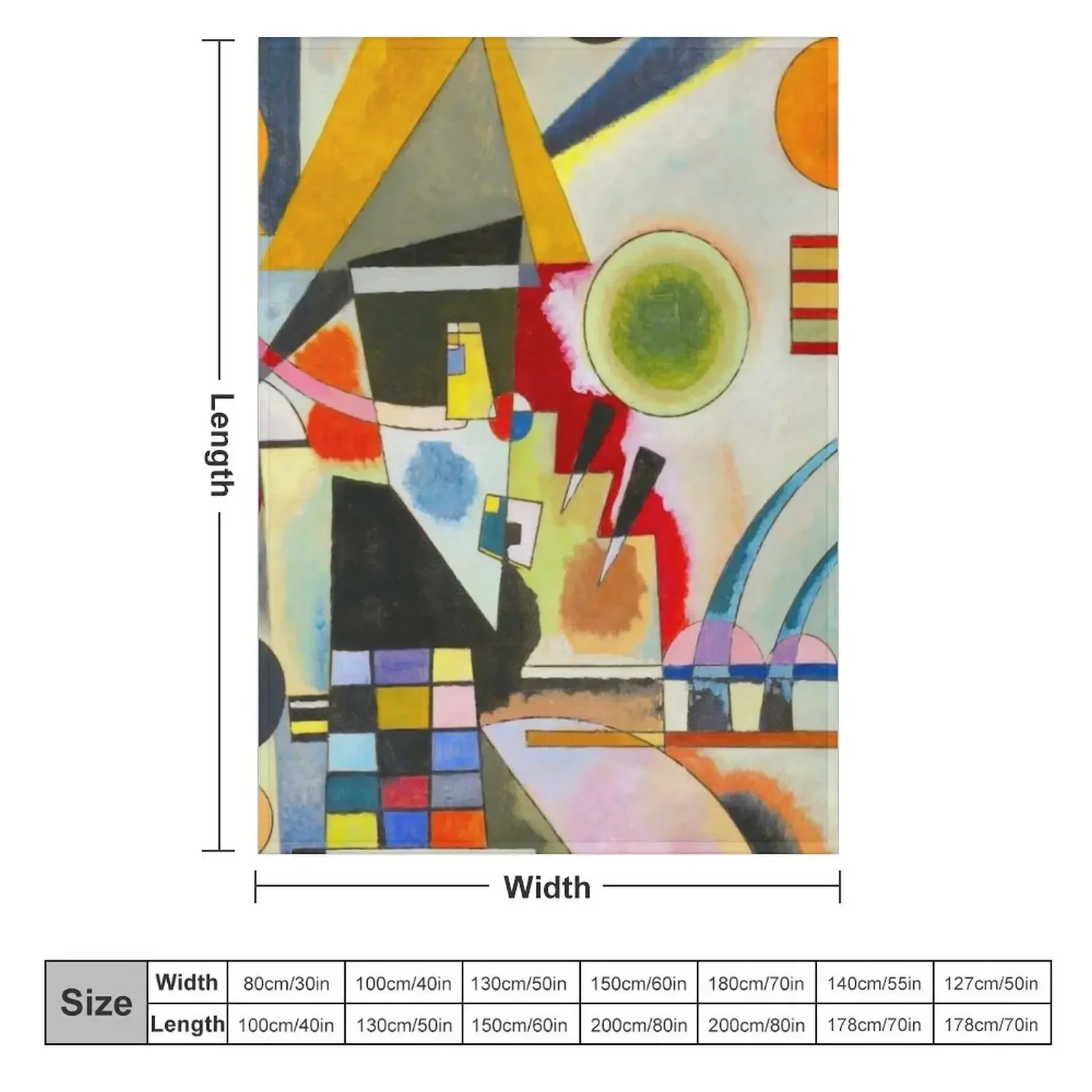 Кандинский качающееся одеяло роскошный бренд для декоративного дивана флярные