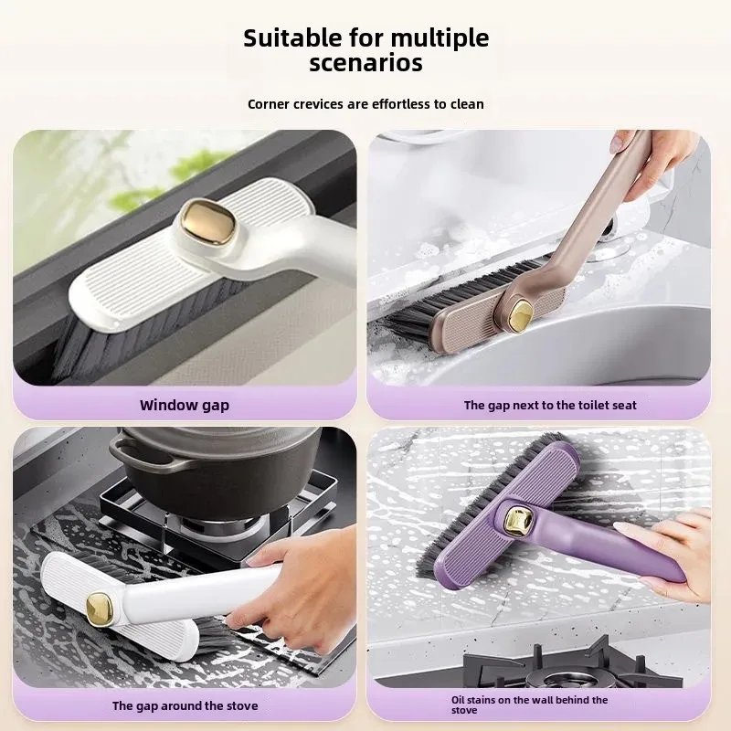 Многофункциональная вращающаяся щетка для ванной комнаты