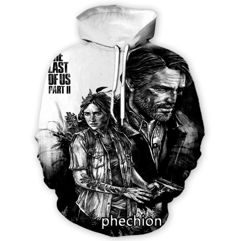 Модные мужские/женские толстовки phechion THE Last Of Us с 3D принтом Спортивная модная