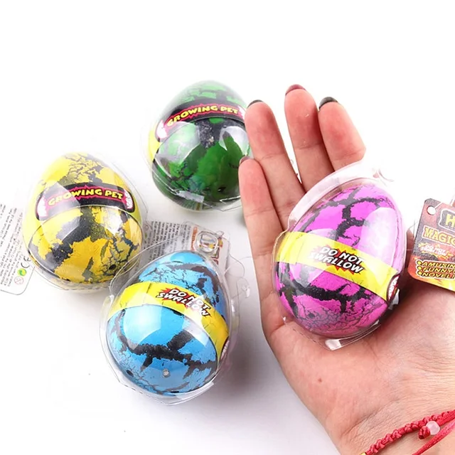 4PCS Dinosaur Eggs Hatching In Water Big Size Water Growing Animal Eggs Dinosaur Grow Egg Novelty Educational Toys for Kids Gift 1