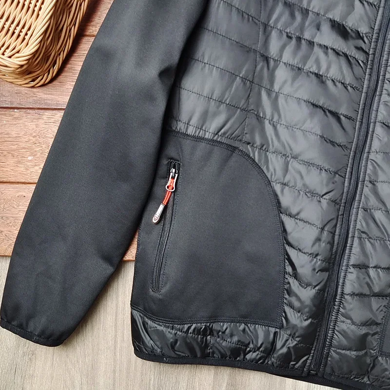 Мужская уличная повседневная спортивная хлопковая куртка с воротником-стойкой