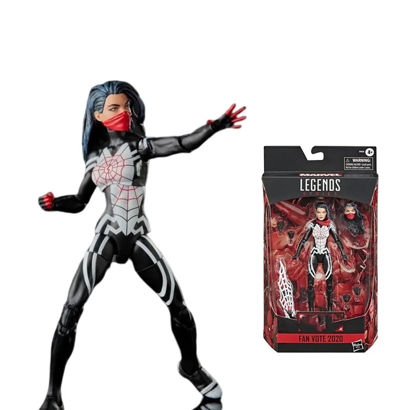 

Экшн-фигурка Marvel Legends Silk 6 дюймов, эксклюзивная аниме модель из ПВХ для мальчиков, подарок для детей, Ограниченная Коллекция, модель быстрой и...