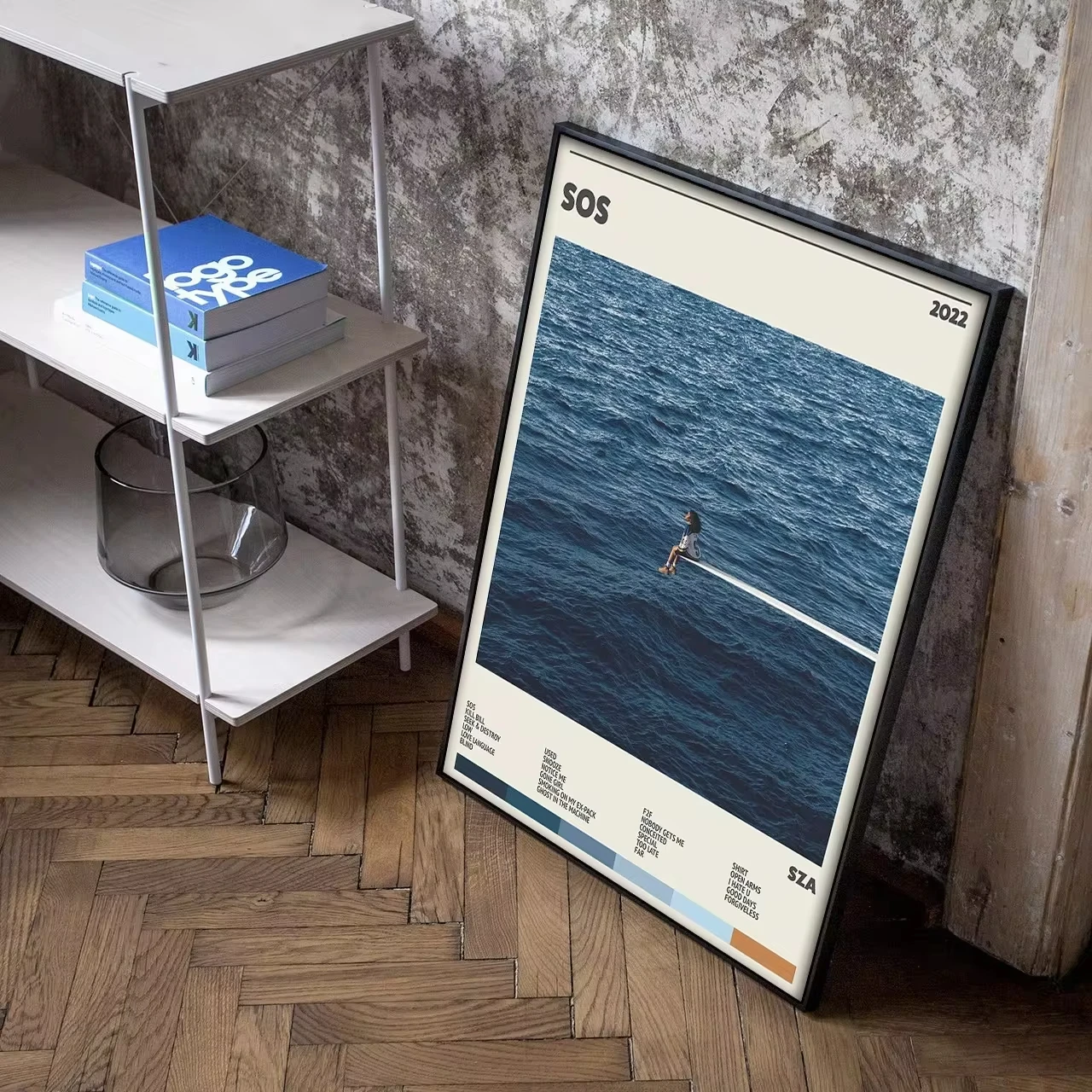 Без рамы современный стиль распылительная живопись портрет Эминема и Дрейка