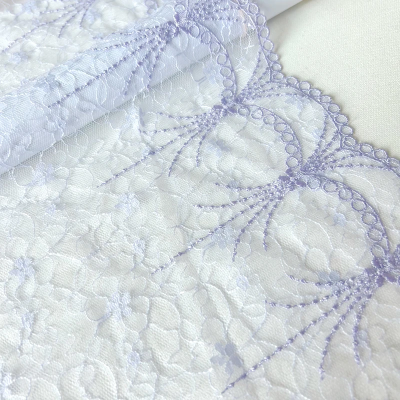

5Yards Purple Embroidery Mesh Doll Mesh Lace Fabric Sewing Accessories Needlework Clothing Material Handmade DIY Garment H219