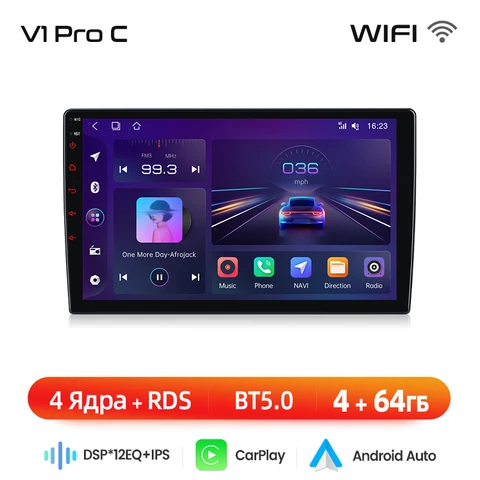 Junsun V1 автомагнитола For SKODA Octavia 2 A5 2008-2013 For для шкода октавия а5 2 din магнитола android плеер мультимедиа с поддержкой Беспроводной CarPlay и Android Auto GPS,junsun магнитола