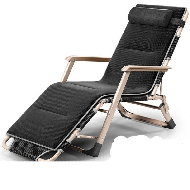 

Lunch Break Folding Chair Lunch Break Office Outdoor Recliner Dual-purpose Chair Both Sides Widened