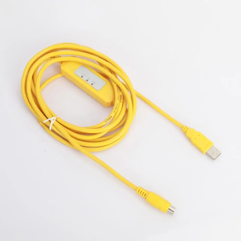 

Programming Cord 1 Set Professional Anti-bending Rustproof USB to RS232 Adapter PLC Programming Cord