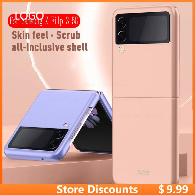 

for Samsung Galaxy Z Flip 3 Case Matte Candy Color Hard PC Shockproof Back Cover for Samsung Z Flip3 ZFlip3 Protection Shell