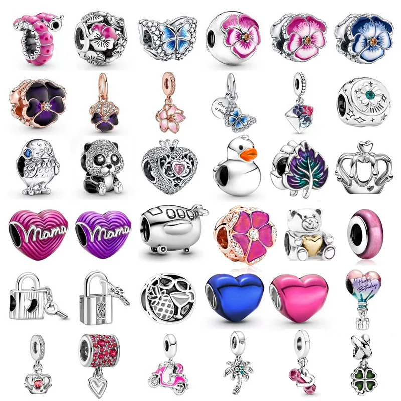 

New Flower Blooming Leaf Owl Eagle Mom Crown Charms Beads Fit Handmade Bracelets Necklaces for Women Men Jewelry