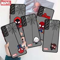 case coque for samsung galaxy s10 plus s9 s20 s21 fe 5g s22 ultra marvel spider man spiderman luxury capinha shell cell phone