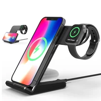 15w fast charging stand for iphone 11 12 13 pro max xr 3 in 1 wireless charger dock station for apple watch 7 6 5 se airpods pro