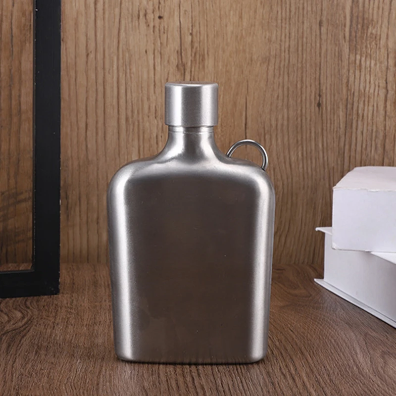 

9oz Stainless Steel Hip Flask Liquor Wine Bottle Portable Funnel Personalized Outdoor Camping Vodka Flagon Whiskey Pot