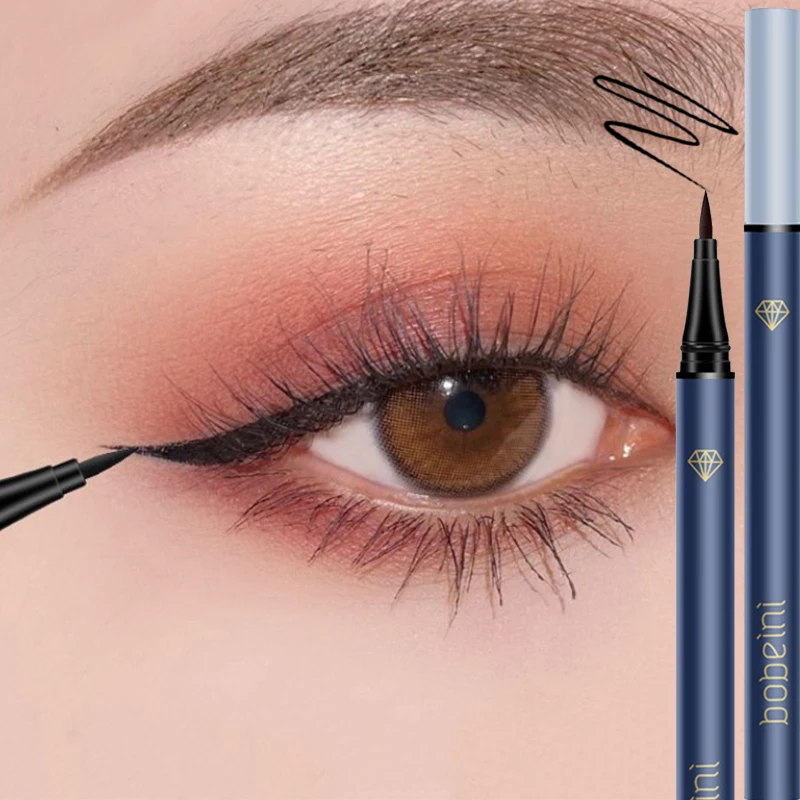 

Smooth Waterproof Liquid Eyeliner Pen Long Lasting Easy To Color Matte Black Brown Eyeliner Pencil Beauty Eyes Maquillage