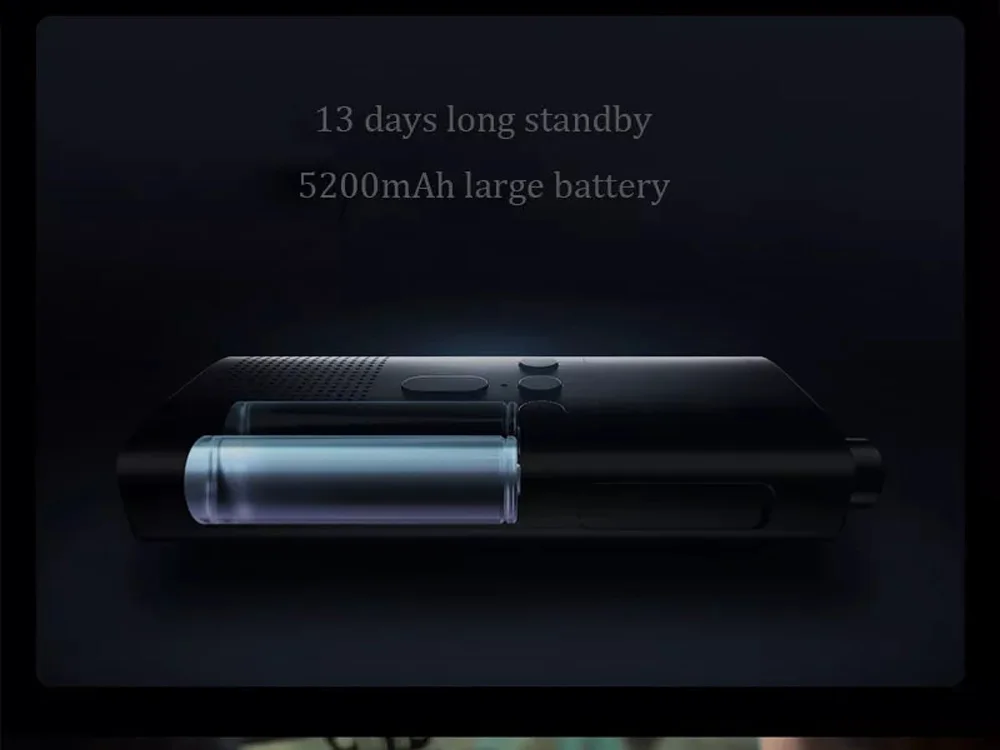 Xiaomi mijia-walkie talkie 2, waterproof and dustproof, 5200mah, ip65, portable, outdoor radio transmitter, walkie talkie, dual