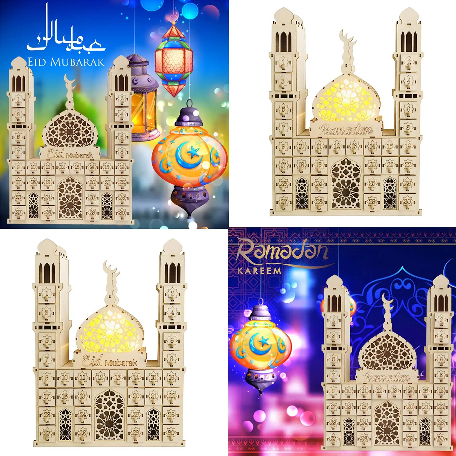 

Ramadan Calendar 2022 Advent Calendars For Kids DIY Countdown To Eid Mubarak Ramadan Holiday Decoration Home Party Decoration