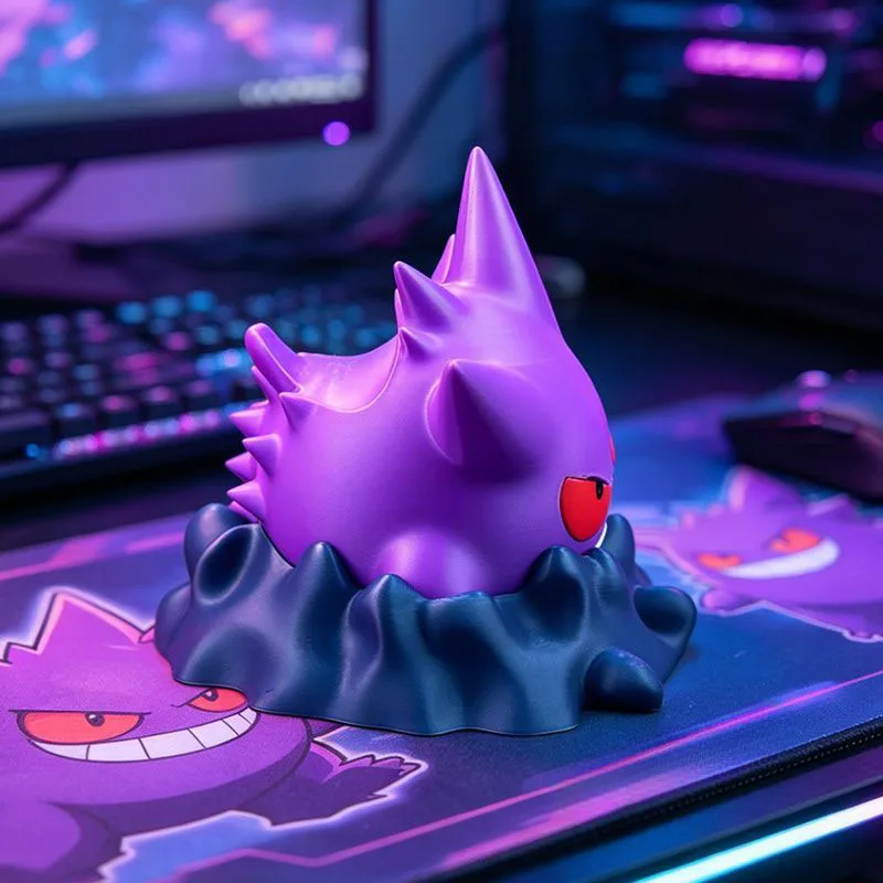 Фото Держатель для геймпада Gengar Anime, универсальная подставка для контроллеров PS5, Xbox, Switch, украшение для стола, подарок для фанатов №5