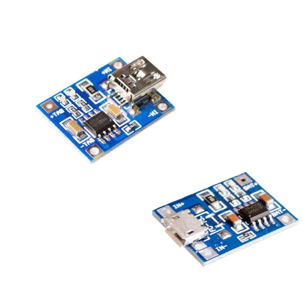 

100PCS/LOT TP4056 1A Lipo Battery Charging Board Charger Module lithium battery DIY Mini USB Port +