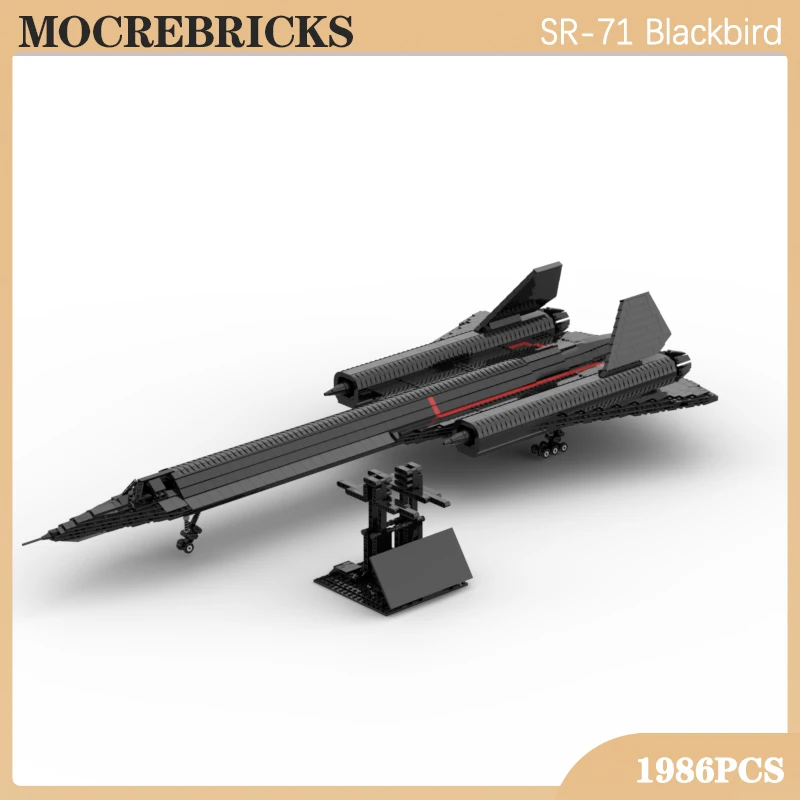 Превосходный коллекционный военный истребитель SR-71 Blackbird строительный блок
