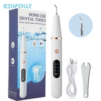 ultrasonic electric sonic dental calculus scaler oral teeth tartar remover plaque stains cleaner removal teeth whitening tool