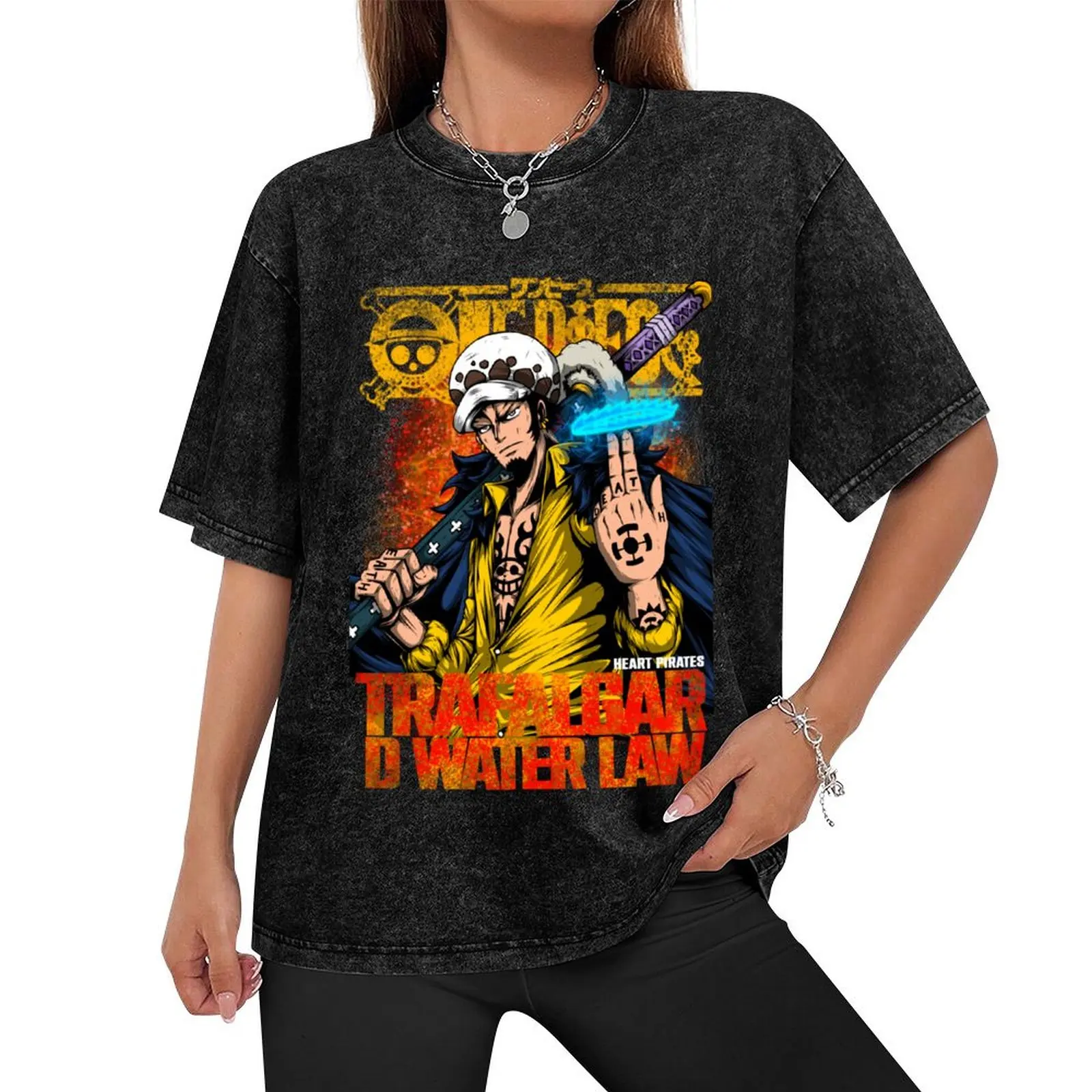 Мужская футболка Trafalgar Law хлопок