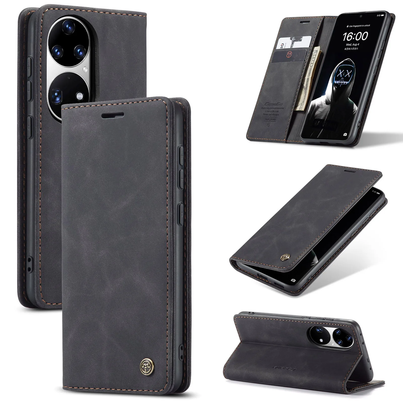 

CaseMe Case For HUAWEI P50 Pro/P40 Pro/P30 Pr Luxury Leather Wallet Magnet Case for Mate 30 Pro/P40 P30 LITE/Nova 6SE/Nova 7i