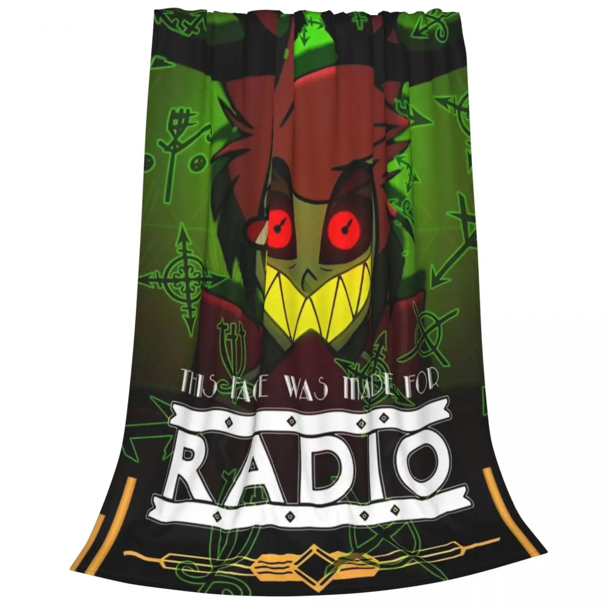 Alastor - H-Helluva-Boss Флисовые пледы Черные комедийные одеяла для спальни Легкое тонкое