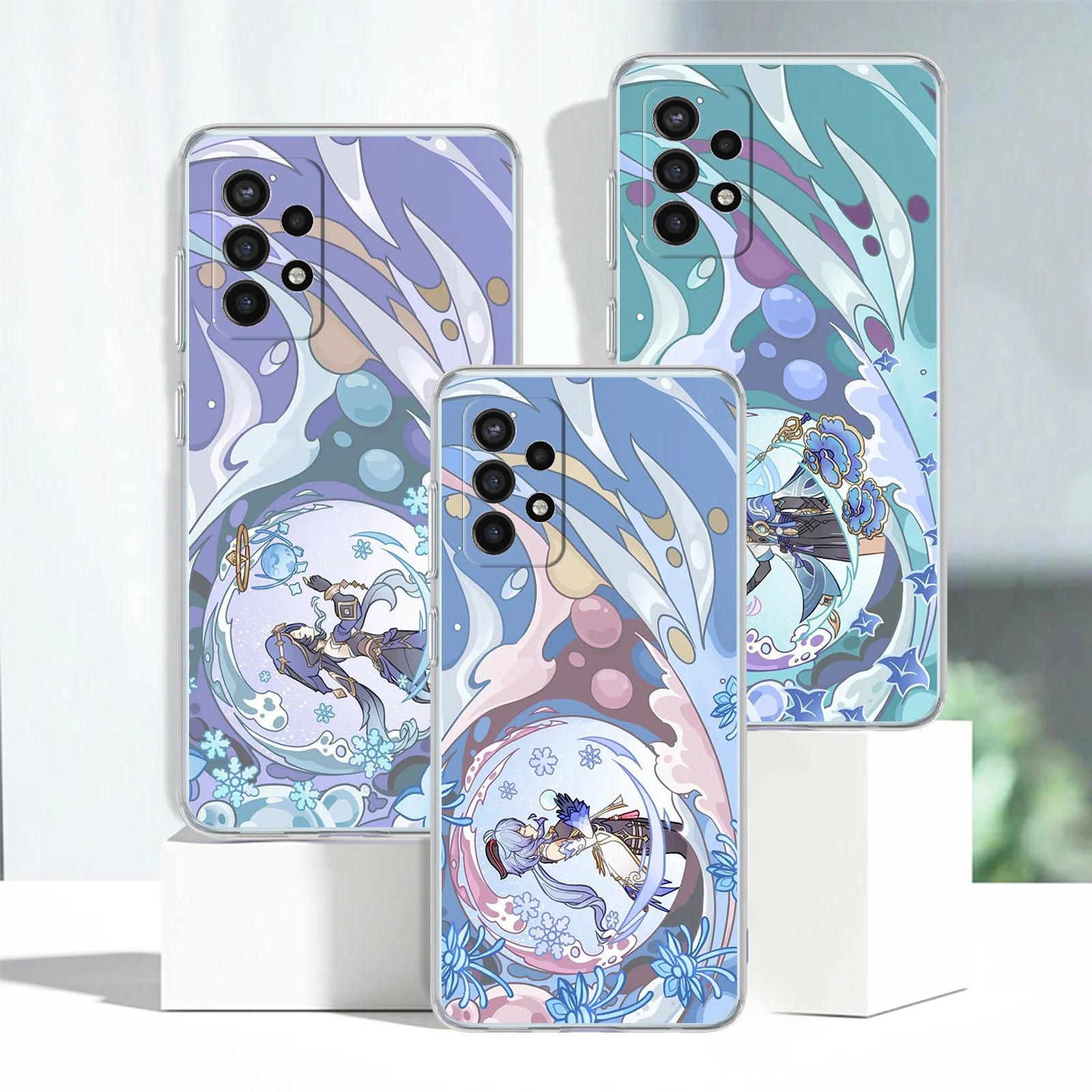 

Genshin Impact Case For Samsung Galaxy A52 A53 A12 A13 A32 A51 A23 A21s A71 A33 A22 A31 A72 A73 A50 A70 Clear Phone Cover