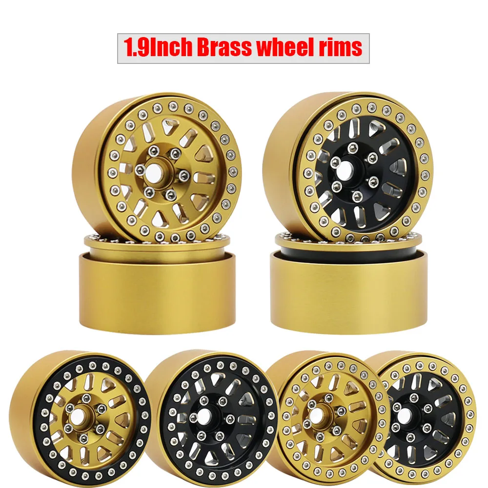 

1,9 дюймовая ступица обода колеса, латунь, тяжелая для 1/10 радиоуправляемого гусеничного автомобиля, стандартный осевой Traxxas SCX10 RC4WD D90 YK4082 1/2/4 шт.