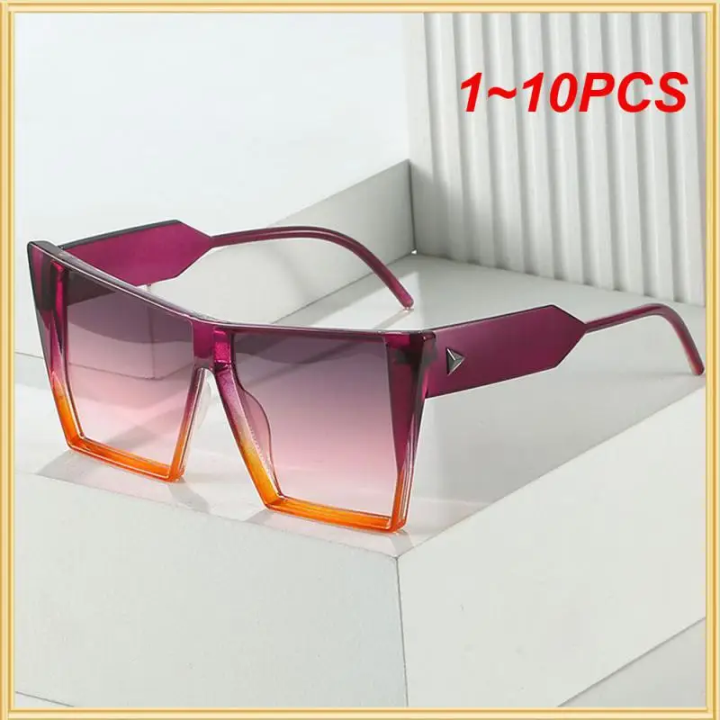 

1~10PCS Sun Glasses Gradient Uv400 Goggles Connecting Sunglasses In Europe And America Fashion Borderless Star Punk Sunglasse