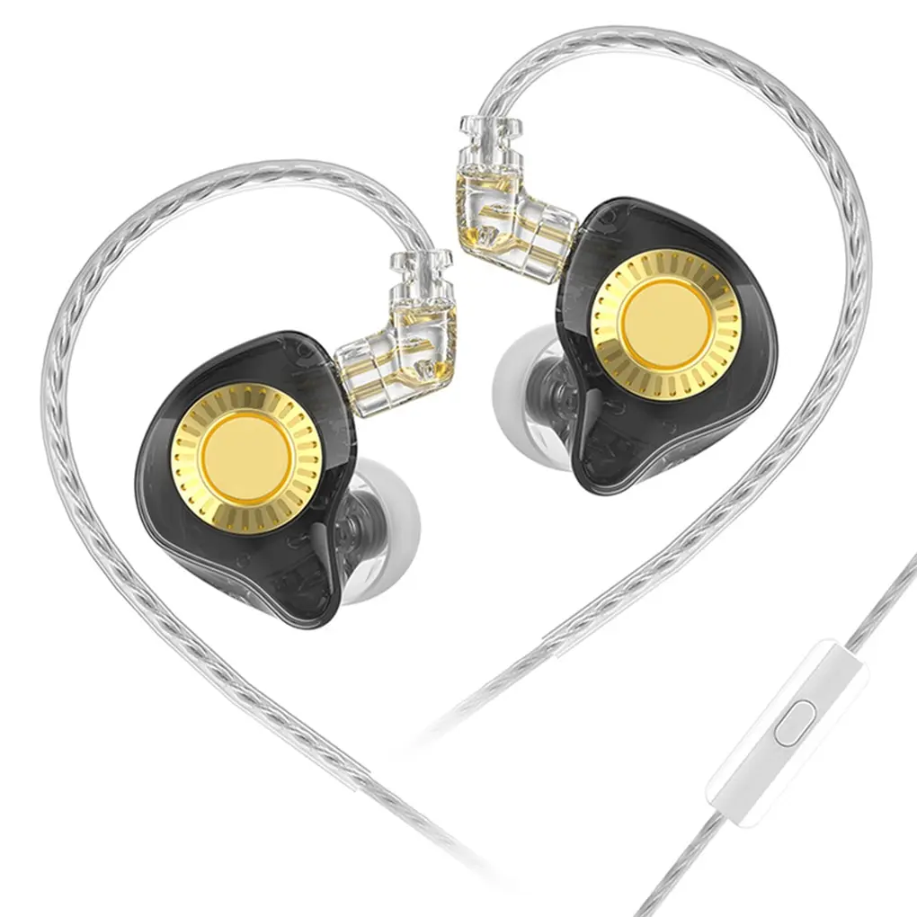 

Earphones Bass Earbuds In Ear Monitor Smart Headphone Dual Drive Dynamic Headset with Microphone Ergonomic Earphones