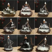 2022 fountain buddha part waterfall creative holder mini backflow teahouse burner cones censer ceramic home decor office incense