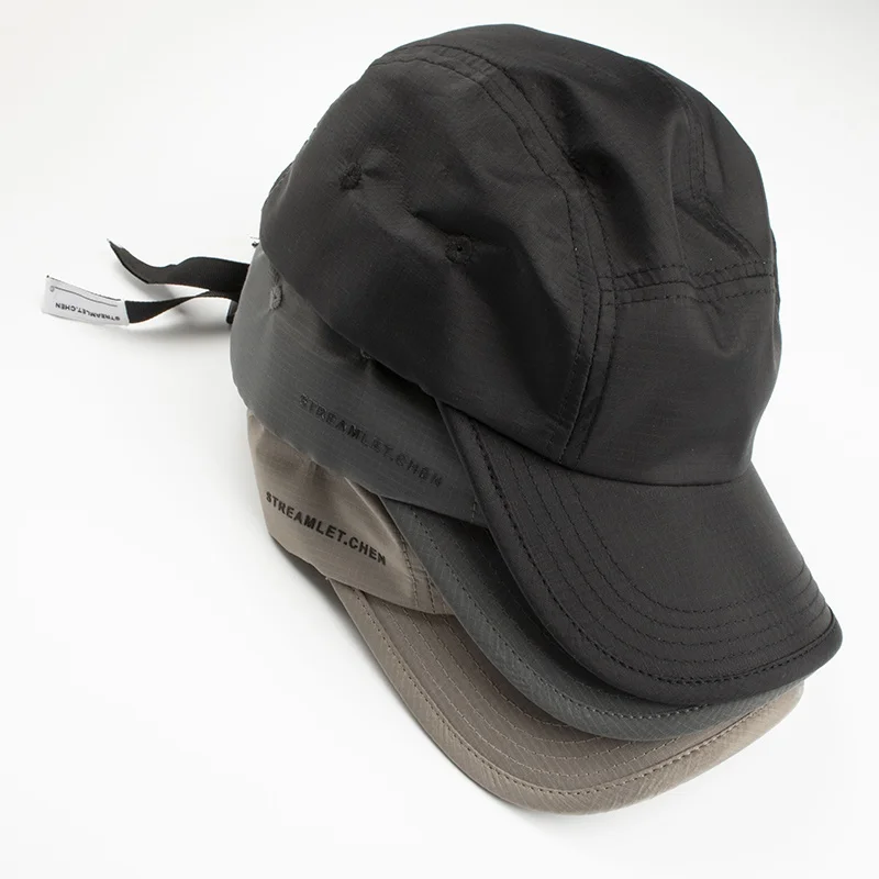 Streamlet. Chen: Functional Hat/Simple Basic Model Solid Adjustable Cap