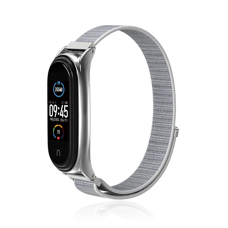 Bracelet for Mi Band 6 Strap Nylon Sport Loop Watch Belt Pulsera Correa Mi Band 4 Wristband for Xiaomi Mi Band 5 4 3 Bracelet