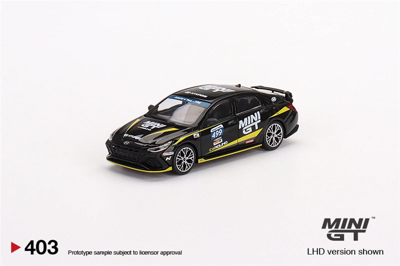 MINI GT 1:64 Hyundai Elantra N #499 металлическая модель автомобиля