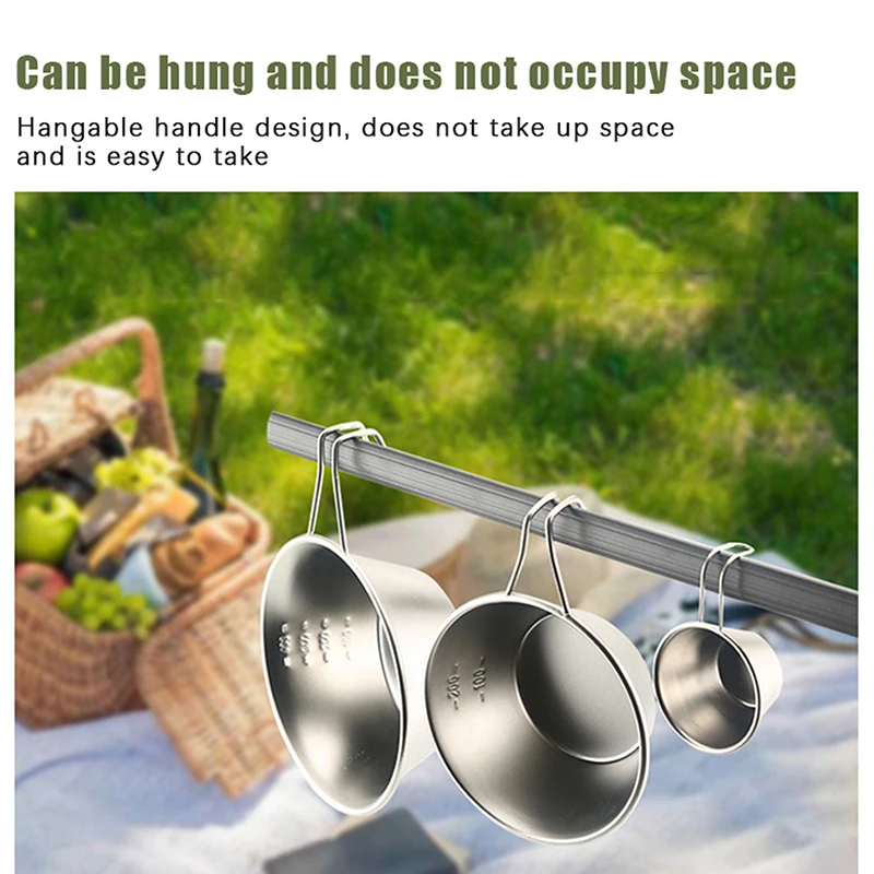 1 Шт. Чашка Из Нержавеющей Стали 304 30/200/400 Мл Штабелируемая Подвесная Миска Для