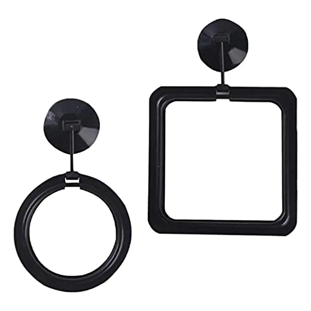 

Fish Feeding Ring Fish Safe Floating Food Feeder Circle Black with Suction Cup Easy to Install Aquarium for Guppy Betta Goldfish