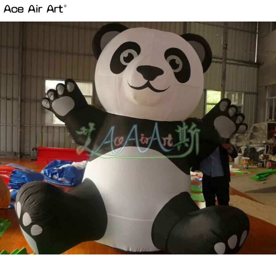 China Manufacturer Custom Cute Inflatable Panda Animal Replica For Outdoor Promotion Event Party Made By Ace Air Art |