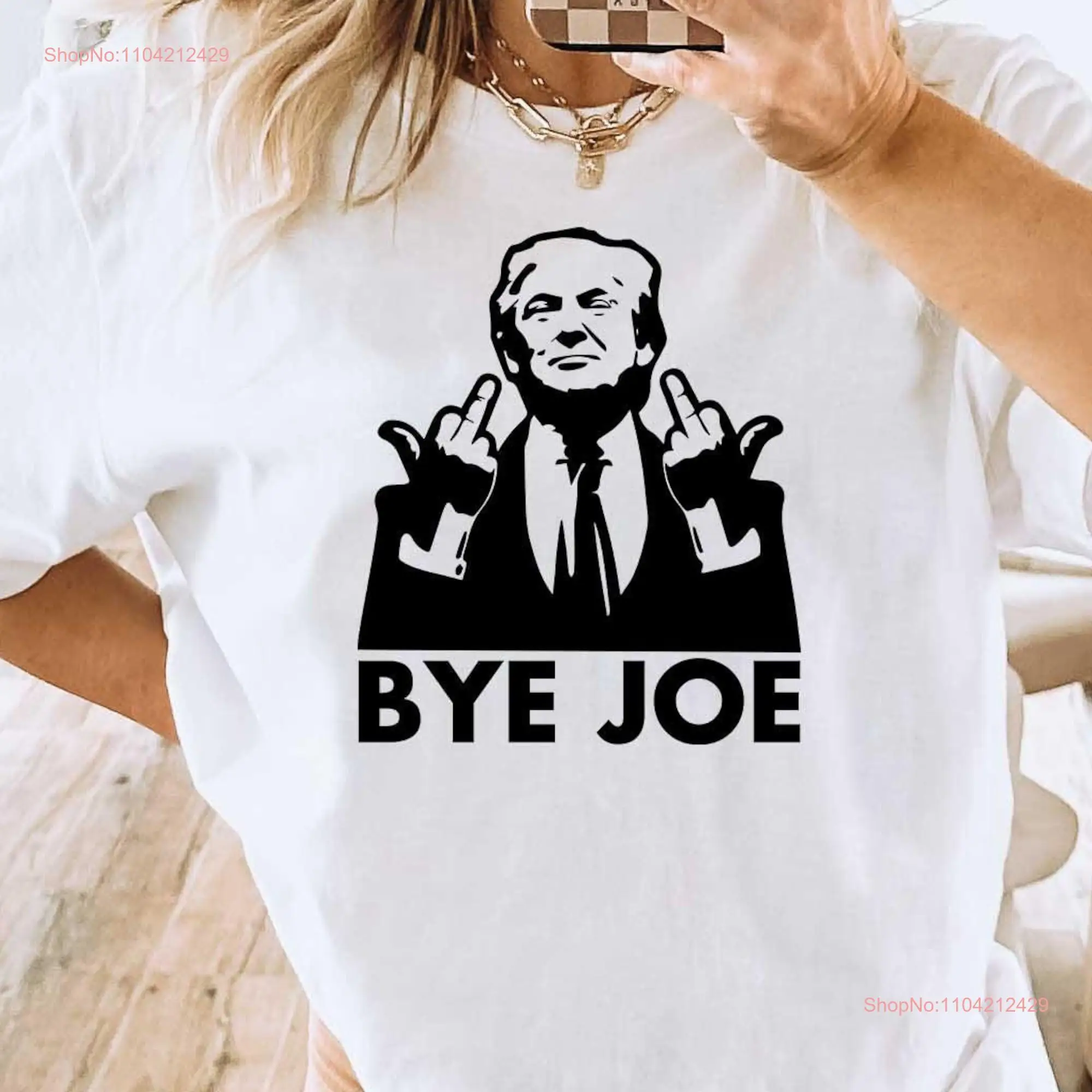 Футболка Bye Joe саркастическая футболка Trump Funny Biden Republican 2024 демократ поддержка