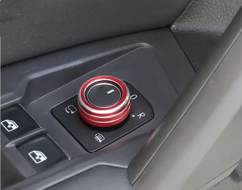 

Mirror Adjustment Knob Button Decorative Cover 2018 2019 2021 for VW seat ibiza GTI Golf 4 5 6 7 8 2022