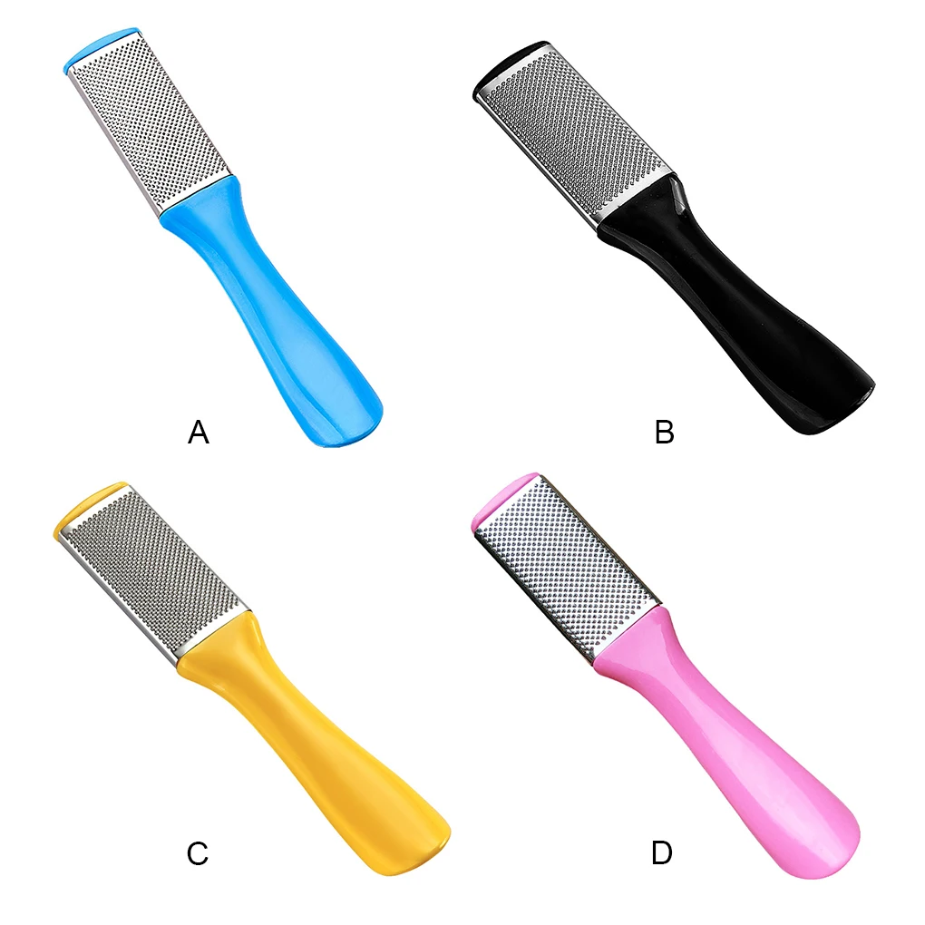 

Foot File Stainless Steel Callus Remover Plastic Handle Pedicure Tools