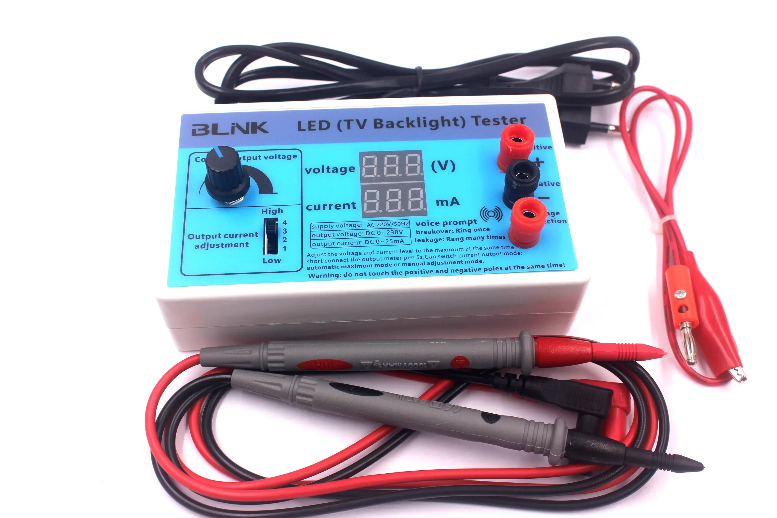 Тестер светодиодной подсветки с ЖК-дисплеем 220 В светодиодный менного тока