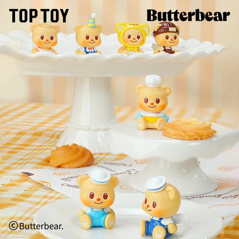 Фото TOPTOY Butterbear Mini Magio Sitting Series слепая коробка игрушки Kawaii аниме фигурка Caixa Caja Surprise Mystery Box куклы подарок №1