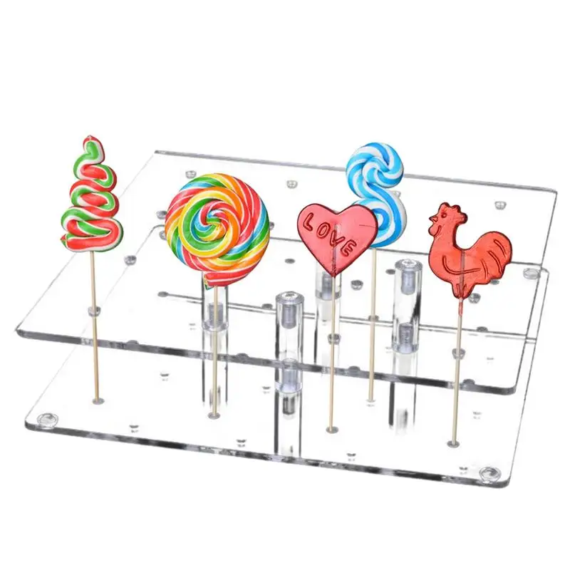 

Акриловая подставка для выпечки тортов с 16 отверстиями, Портативная подставка для леденцов, фотодисплей, аксессуары для свадебной вечеринки, фотография дня рождения