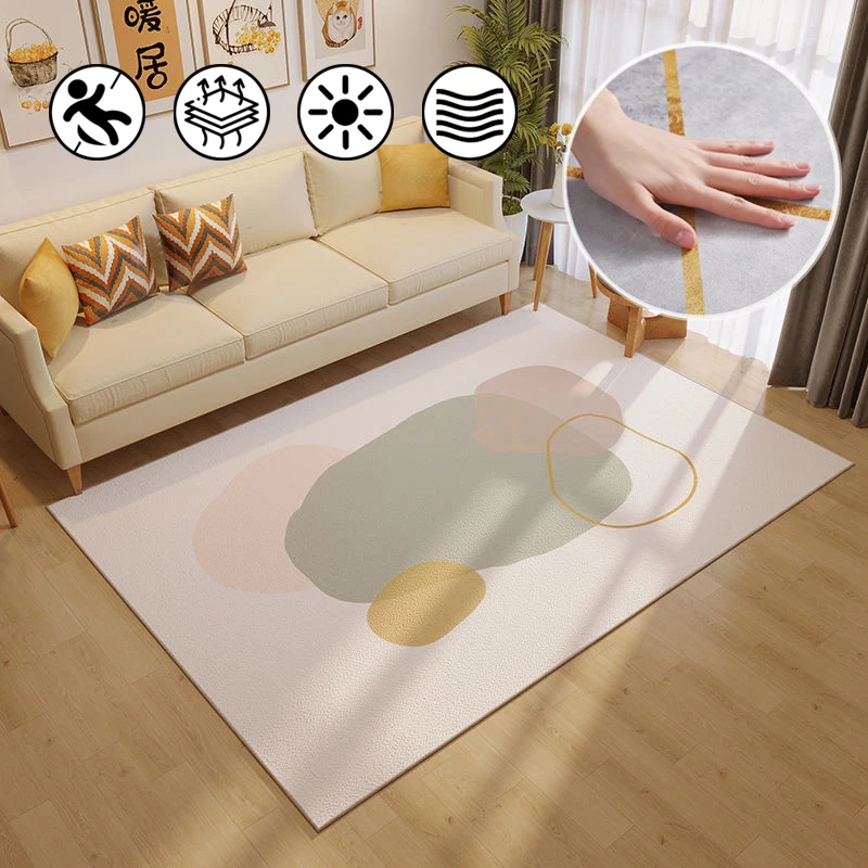 

Modern simple Japanese and Korean cute rugs for living room sofa coffee table bedroom bedside children's room decorative carpet