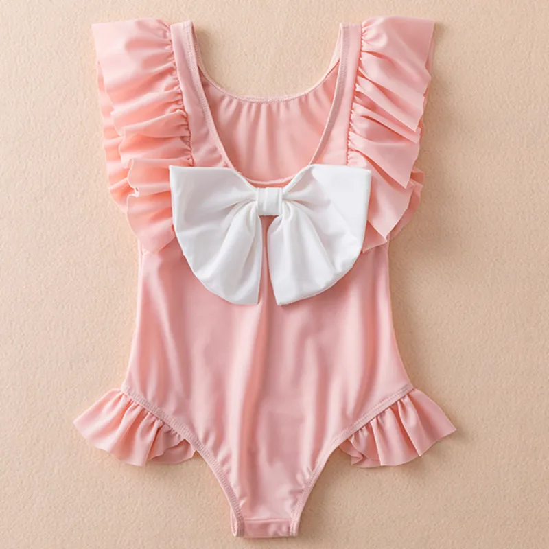 

Cute Girl Summer Swimsuit One Piece Girls Swimwear Kids Big Bow Wear Toddler Baby Swimming Clothes Children Beach Bathing Dress