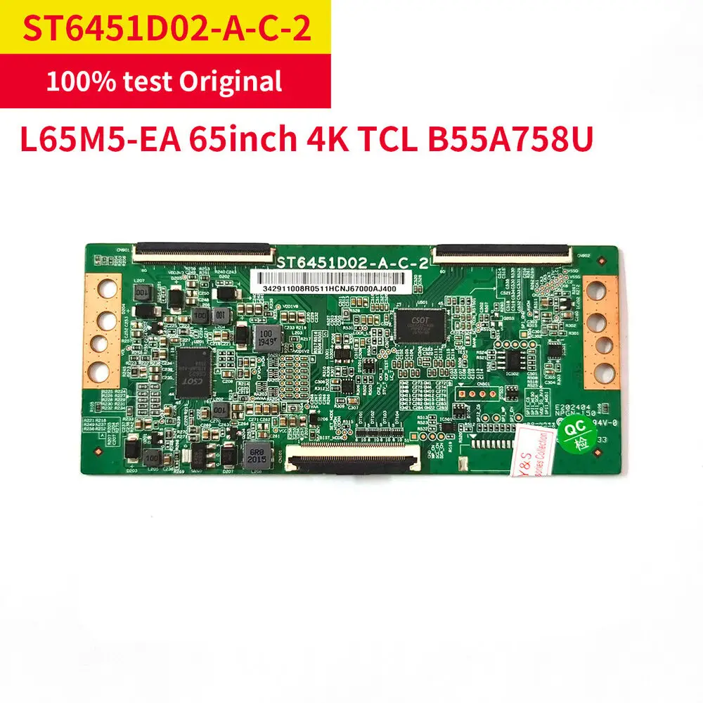 

Для Logic board ST6451D02-A-C-2 T-con Board L65M5-EA 65 "4K TCL B55A758U