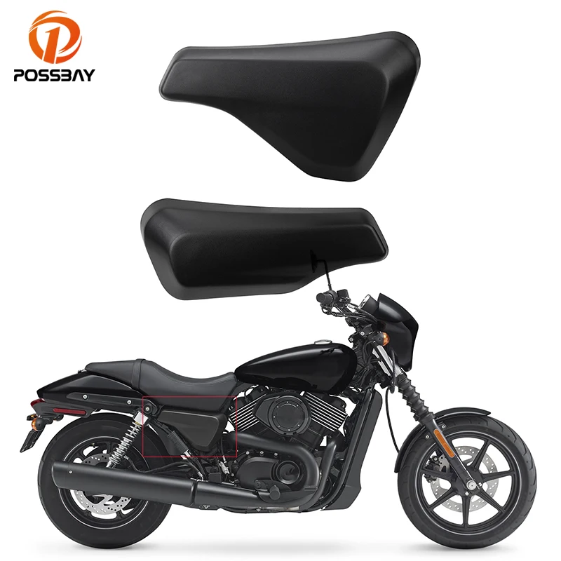 Motorcycle Black Side Battery Cover Right Left Side Fairing Case Protector Accessories for Harley Street XG 750 500 2014-2017