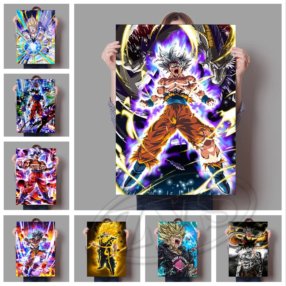 

Dragon Ball Canvas Paintings Vegeta Home Decor Modular Anime Pictures Modern Printed Classic Poster For Living Room Wall Artwork